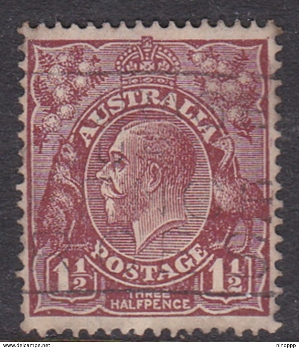 Australia SG 97 1930 King George V,1.5 D Red Brown,Small Multiple Watermark Perf 13.5 X 12.5, Used - Gebruikt