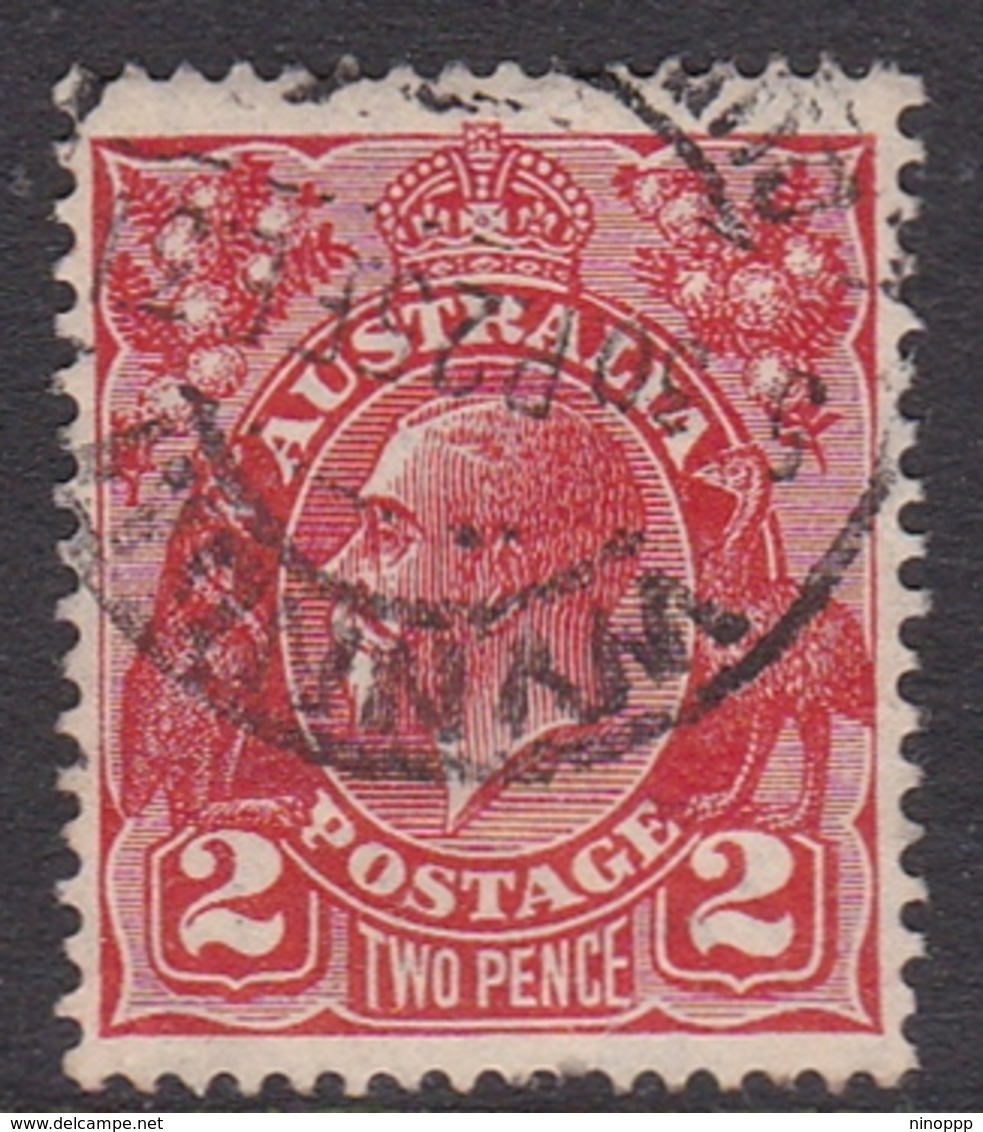 Australia SG 99 1930 King George V,2d Scarlet,Small Multiple Watermark Perf 13.5 X 12.5, Used - Used Stamps