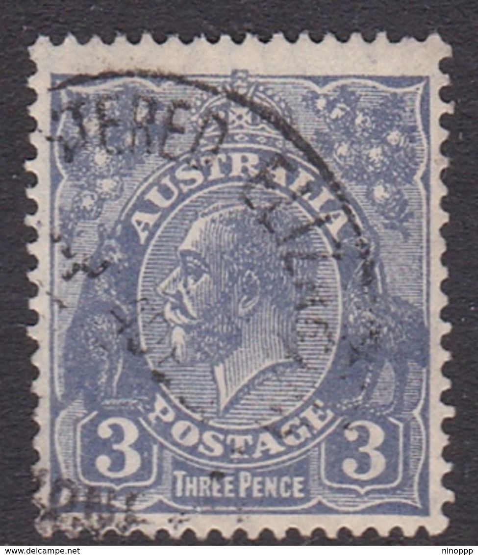 Australia SG 100 1928 King George V,3d Dull Ultramarinet,Small Multiple Watermark Perf 13.5 X 12.5, Used - Oblitérés