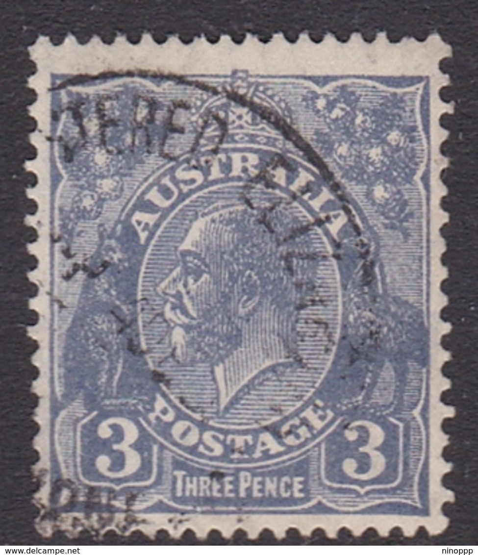 Australia SG 100 1928 King George V,3d Dull Ultramarinet,Small Multiple Watermark Perf 13.5 X 12.5, Used - Used Stamps