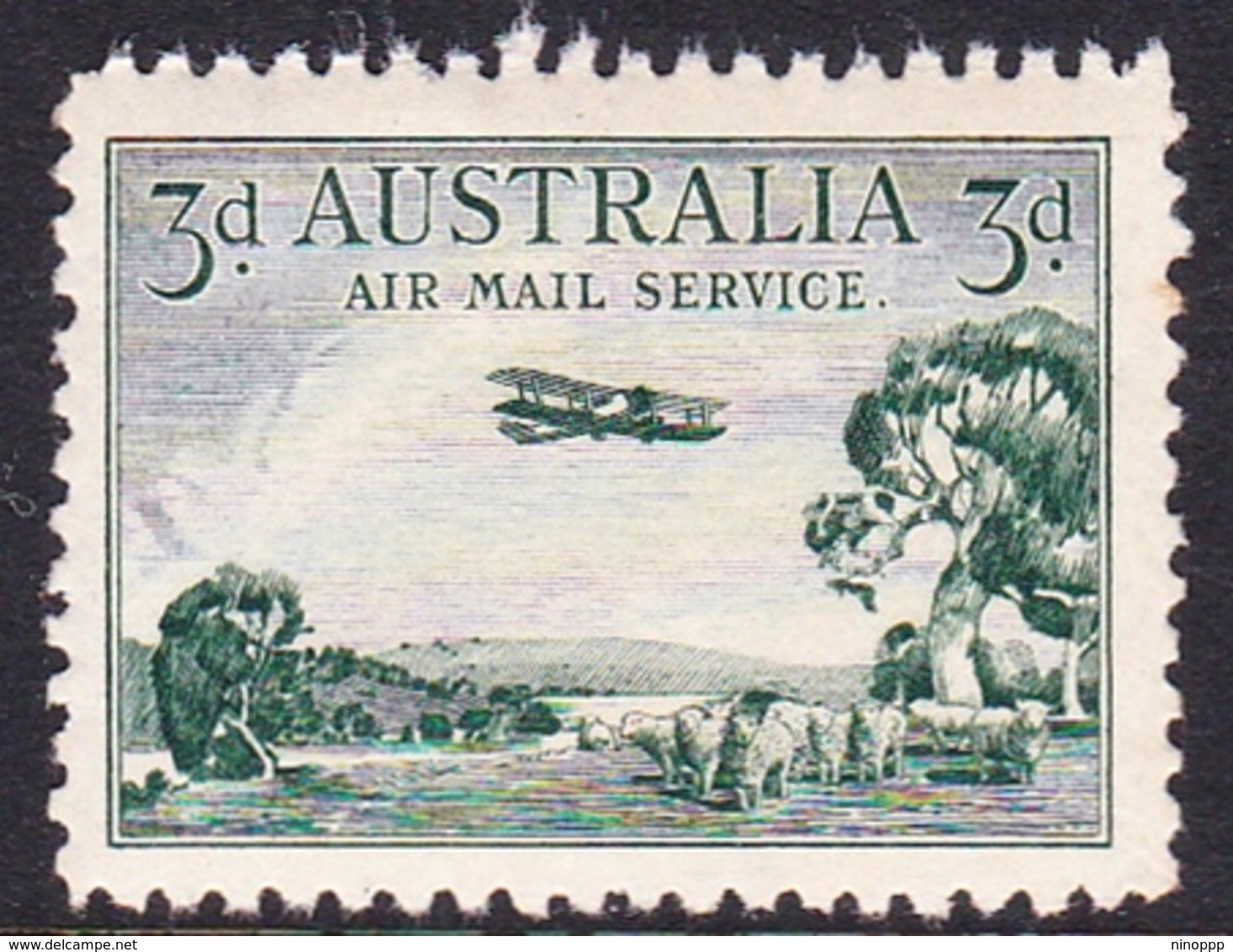 Australia SG 115 1929 Air Mail,3d Green, Mint Never Hinged - Ungebraucht