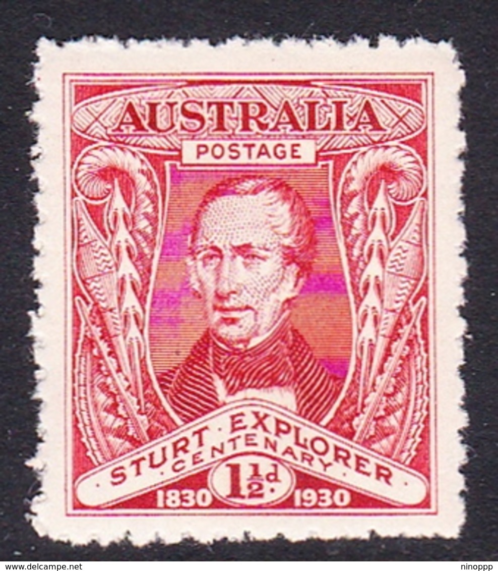 Australia SG 117 1930 Centenary Of Exploration Of River Murray 1.5 Scarlet, Mint Hinged - Neufs