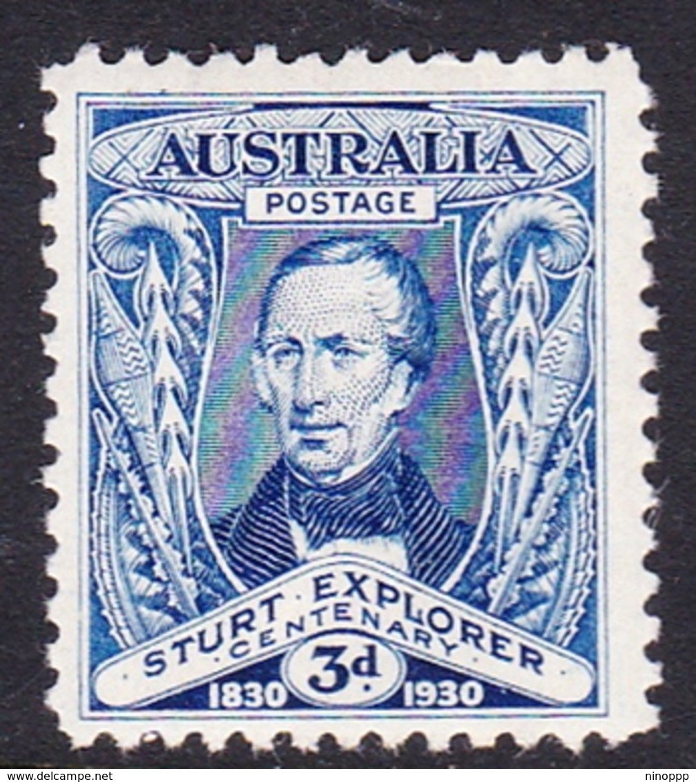 Australia SG 118 1930 Centenary Of Exploration Of River Murray 3d Blue, Mint Never Hinged - Ungebraucht