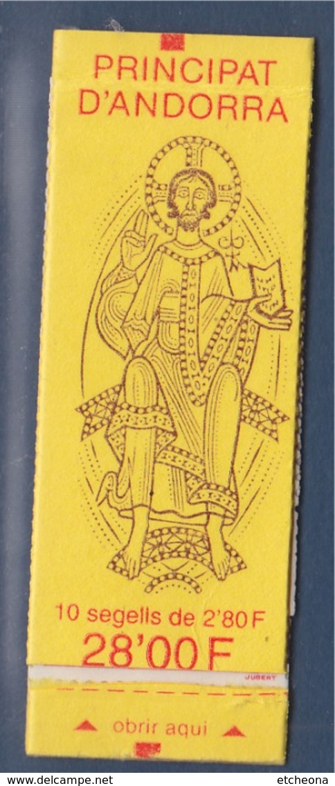 = Blason D'Andorre, 10 X 2.80, Carnet N°5 (435) Neuf Ouvert - Postzegelboekjes