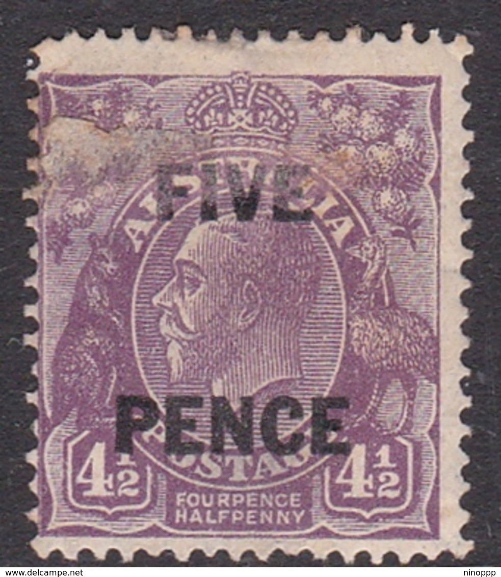 Australia SG 120 1930 King George V,Five Pence On 4.5d Violet,Small Multiple Watermark Perf 13.5.12.5, Mint Hinged - Mint Stamps