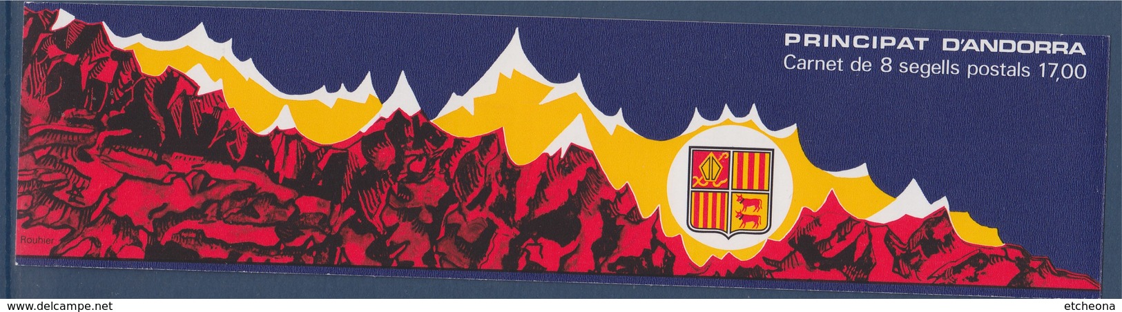 = Blason D'Andorre, 10 X 2.20 Et 2 X 1.90, Carnet N°1 (356 Et 357) Neuf - Carnets