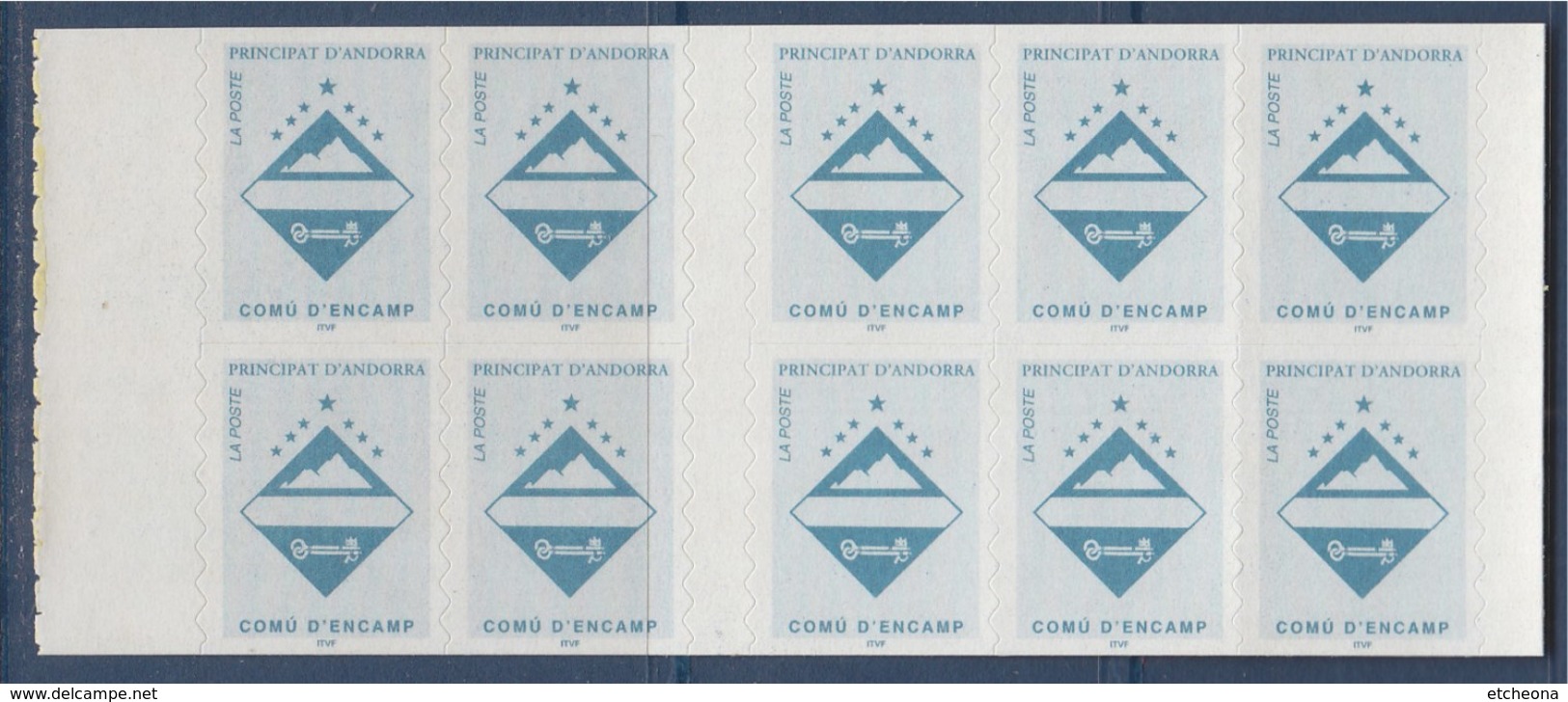 = Blason D'Andorre, 10 TVP, Carnet N°7 (485) Neuf Comù D'Encamp - Postzegelboekjes