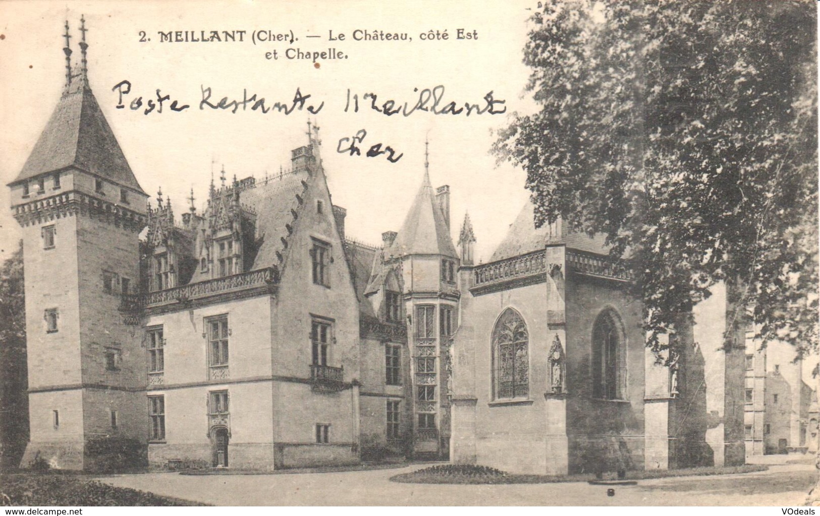 (18) Cher - CPA - Châteaumeillant - Meillant - Le Château, Côté Est Et Chapelle - Châteaumeillant