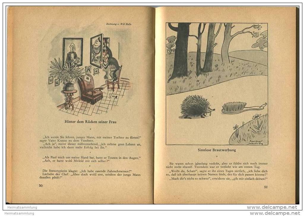 Die Liebeslaube 40er Jahre - 100 Seiten Humor Rund Um Die Liebe - Humor