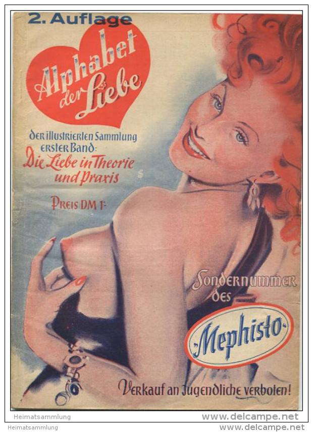 Sondernummer Des Mephisto - Alphabet Der Liebe 1950 - Die Liebe In Theorie Und Praxis - 36 Seiten - Sonstige & Ohne Zuordnung