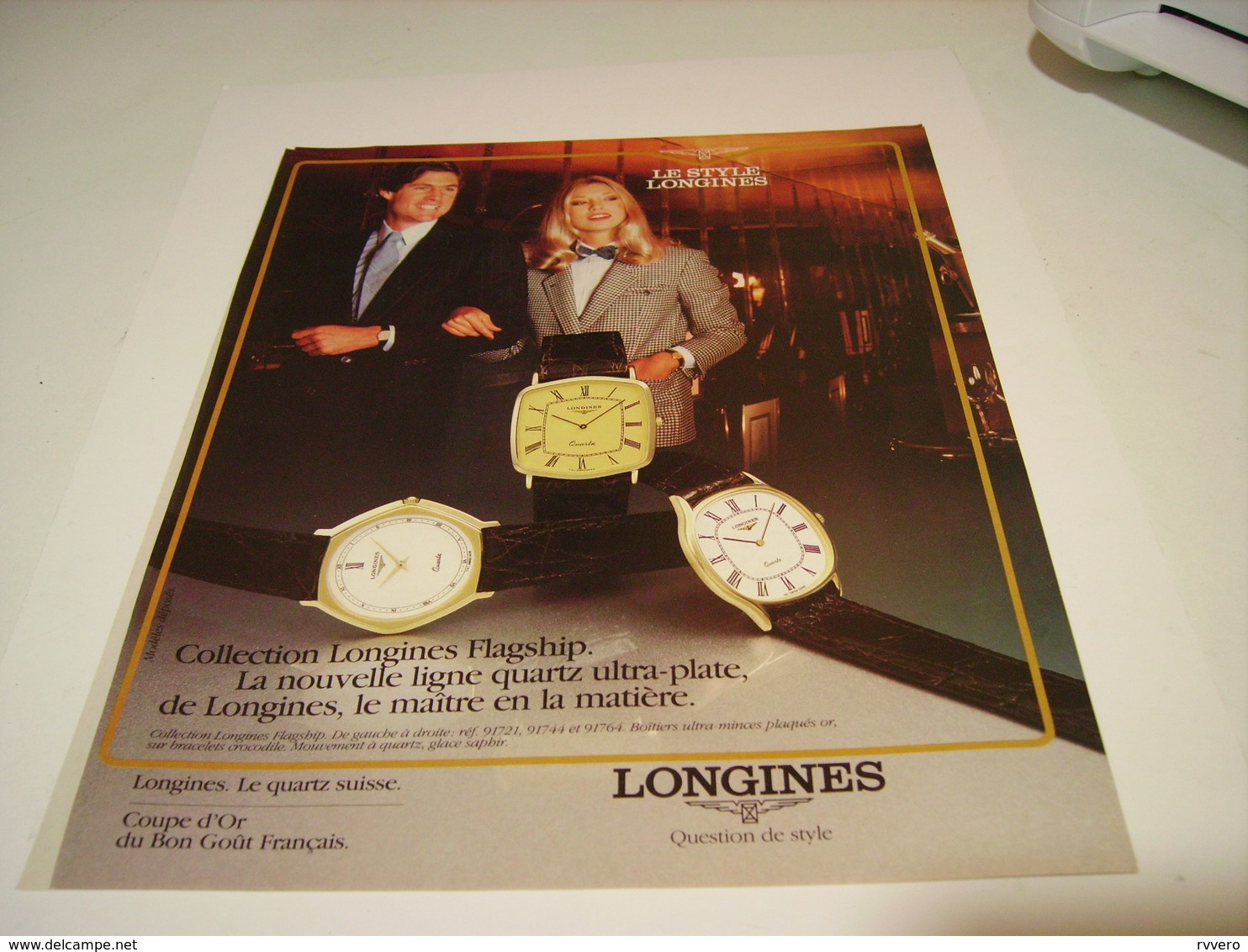 PUBLICITE  MONTRE LONGINES  LE STYLE  1982 - Autres & Non Classés