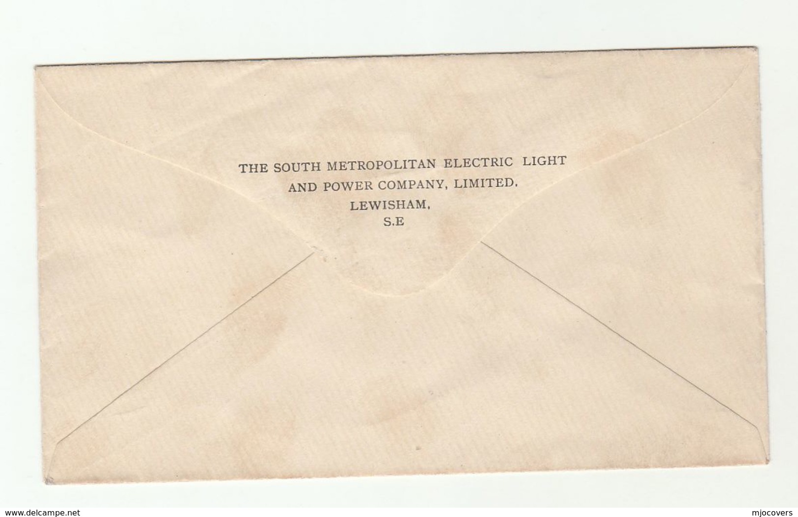 C1905? South Metropolitan ELECTRIC LIGHT POWER Co LEWISHAM Postal STATIONERY COVER GB E7 Evii Stamps Energy Electricity - Electricity