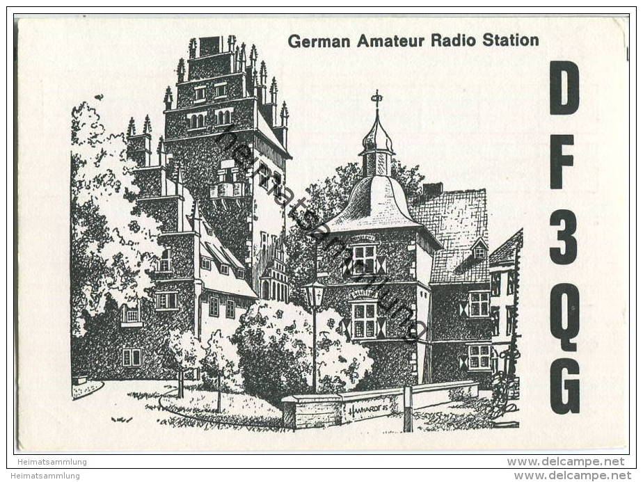 QSL - QTH - Funkkarte - DF3QG - Hamm 5 - 1978 - Radio Amatoriale