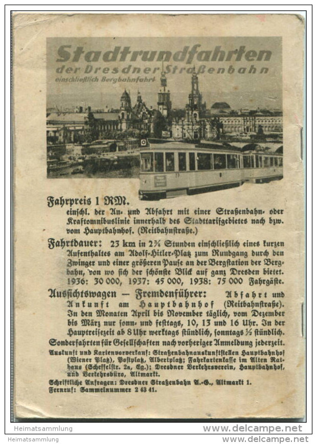 Nr. 53 Deutschland-Bildheft - Dresden -Deutschlands Wundervolle Kunststadt - Einband Mit Gebrauchsspuren - Dresden & Leipzig