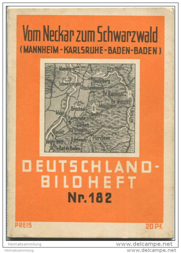 Nr.182 Deutschland-Bildheft - Vom Neckar Zum Schwarzwald - Mannheim - Karlsruhe - Baden-Baden - Andere & Zonder Classificatie