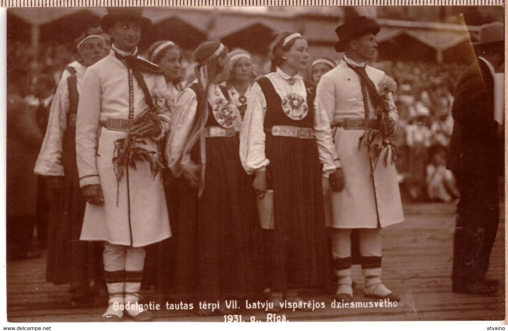 LATVIA. LETTLAND. VII VISPAREJIE DZIESMU SVETKI. RIGA. 1931. Photo Postcard - Latvia