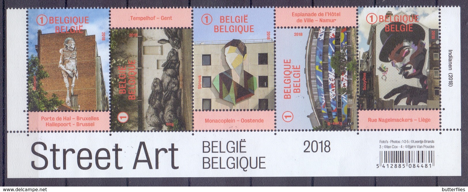 Belgie - 2018 - OBP -  ** Street Art - Indianen ( 2018 )** MNH - 1/2 Vel - Neufs