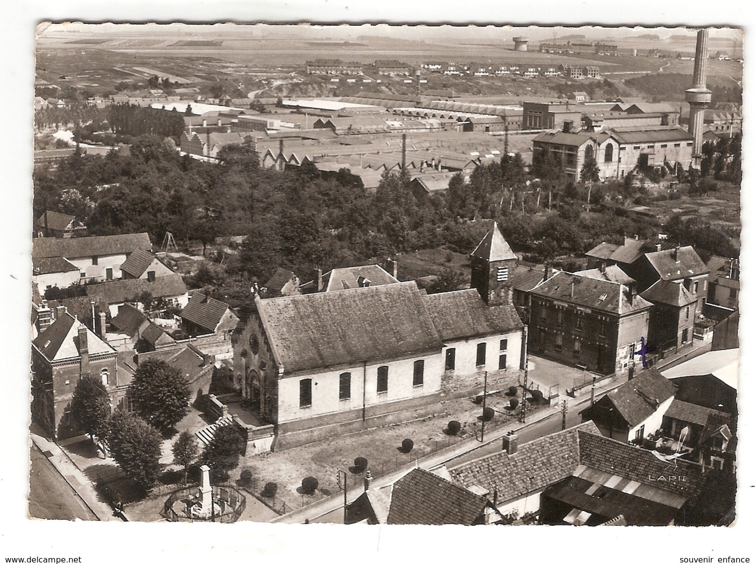 CP Saint Ouen St L'Eglise 80 Somme En Avion Au-dessus - Saint Ouen