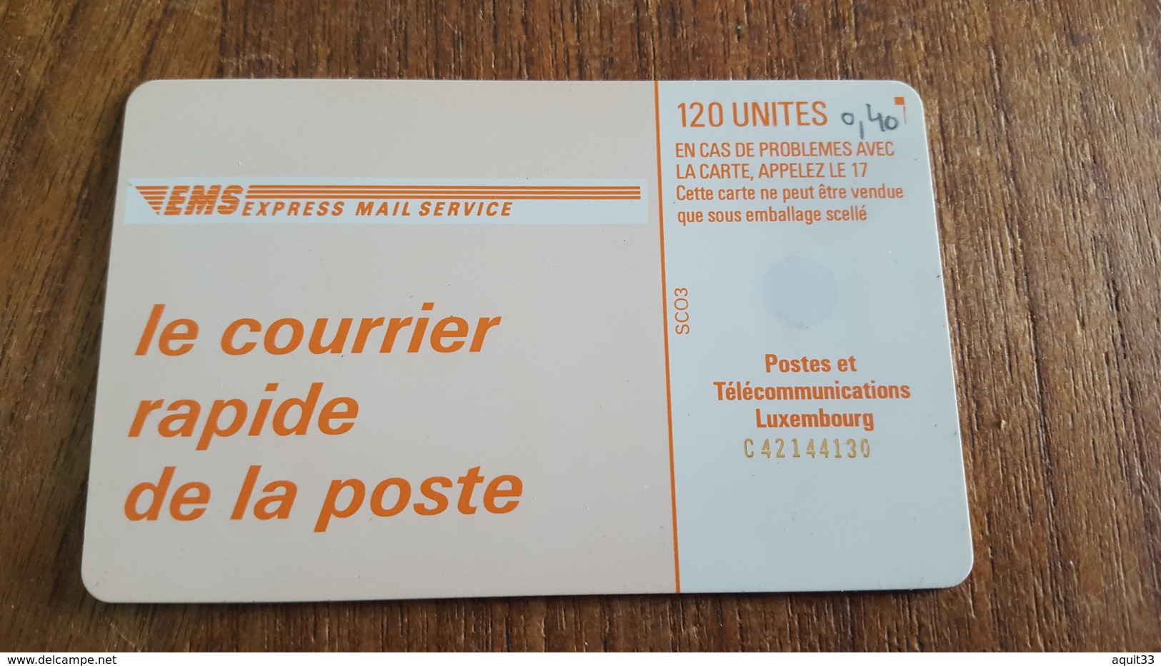 Télécarte Du Luxembourg 120 Ut SC03 - Lussemburgo