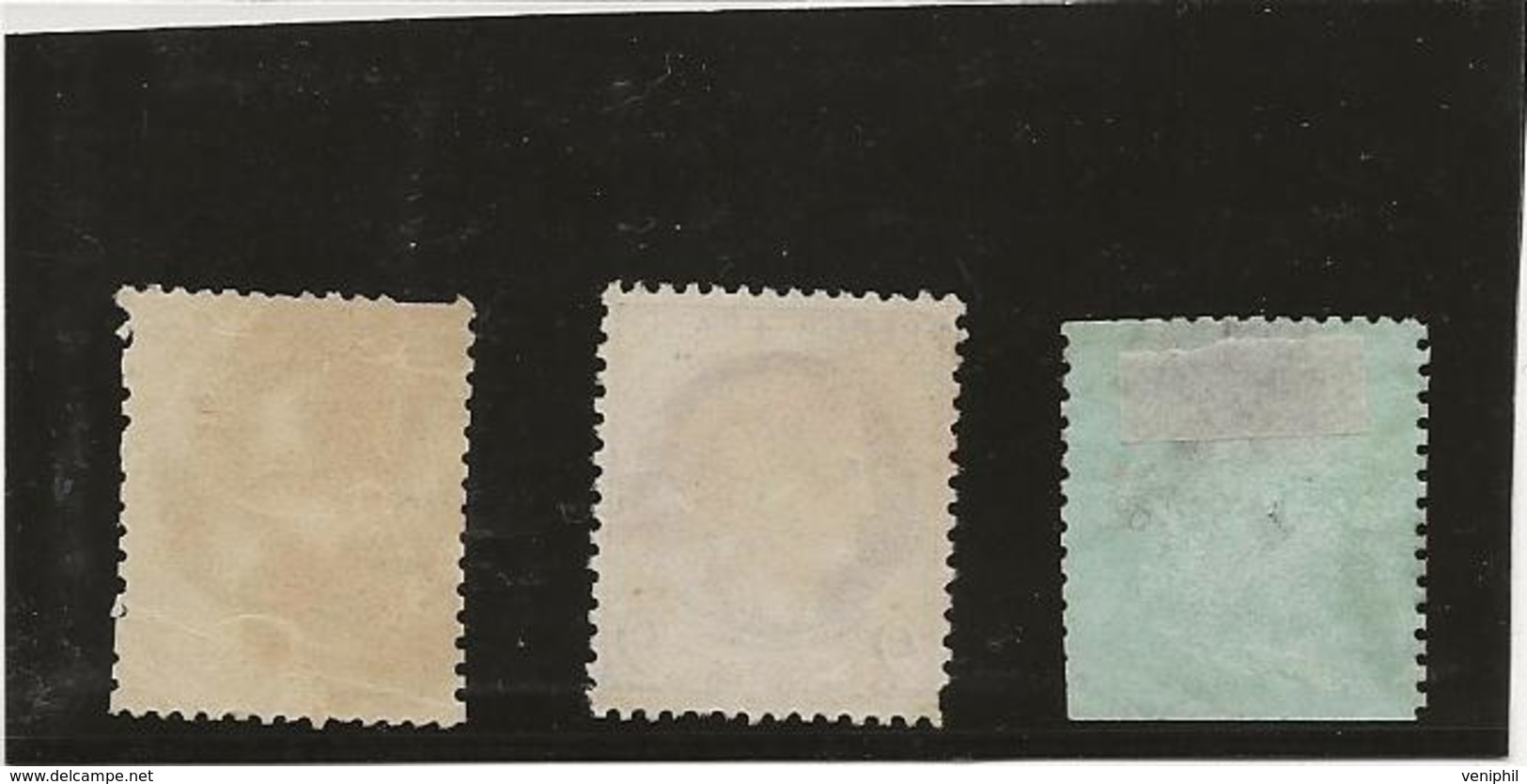 TIMBRES N° 30 - 51 - 53 OBLITERES CACHET A DATE ROUGE DES IMPRIMES - COTE: 120 € - Altri & Non Classificati