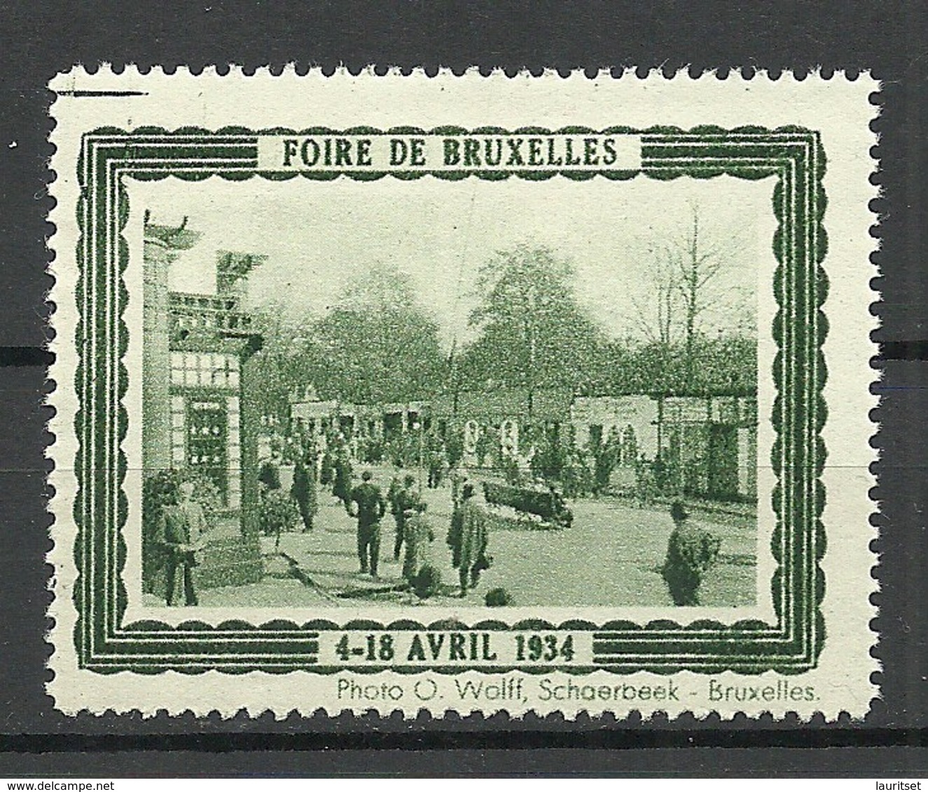 BELGIUM Vignette 1934 Publicitaire Bruxelles Foire De Bruxelles MNH - Erinnophilie