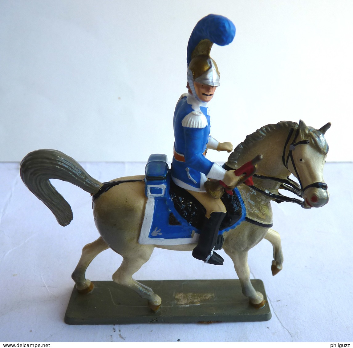 FIGURINE STARLUX Cavalier Empire C 042 CARABINIER TROMPETTE Plastique 1/32ème - Starlux