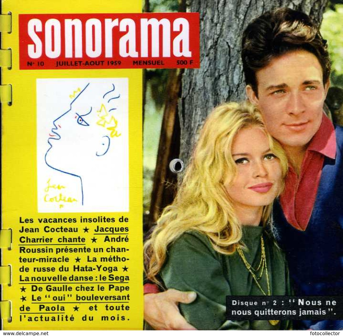 Sonorama N° 10 (juillet 1959) : Bardot Et Charrier - Formatos Especiales