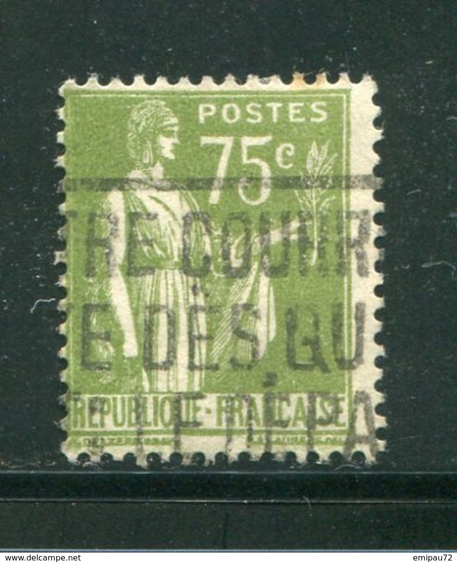 FRANCE- Y&T N°284A- Oblitéré - 1932-39 Paix