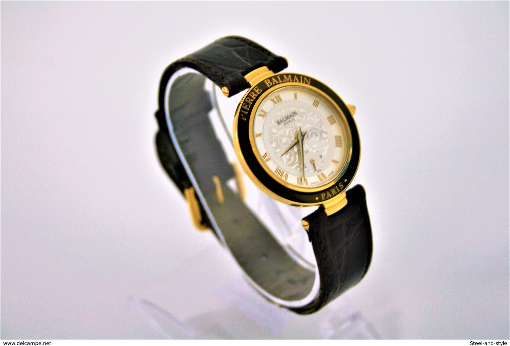 Watches : PIERRE BALMAIN PARIS MEN GOLD PLATED- Original - Swiss Made - Running - Excelent Condition - Horloge: Modern