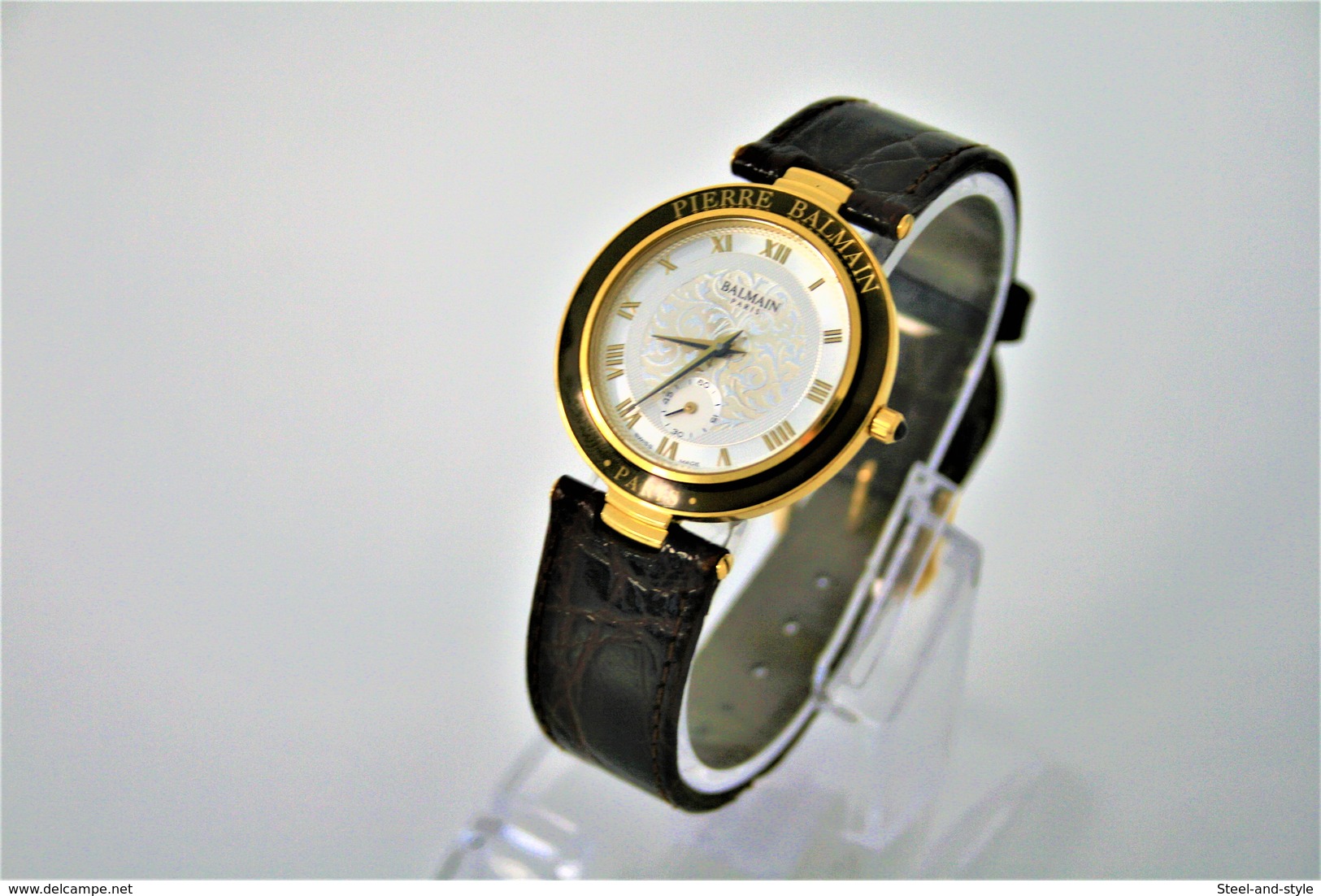 Watches : PIERRE BALMAIN PARIS MEN GOLD PLATED- Original - Swiss Made - Running - Excelent Condition - Horloge: Modern