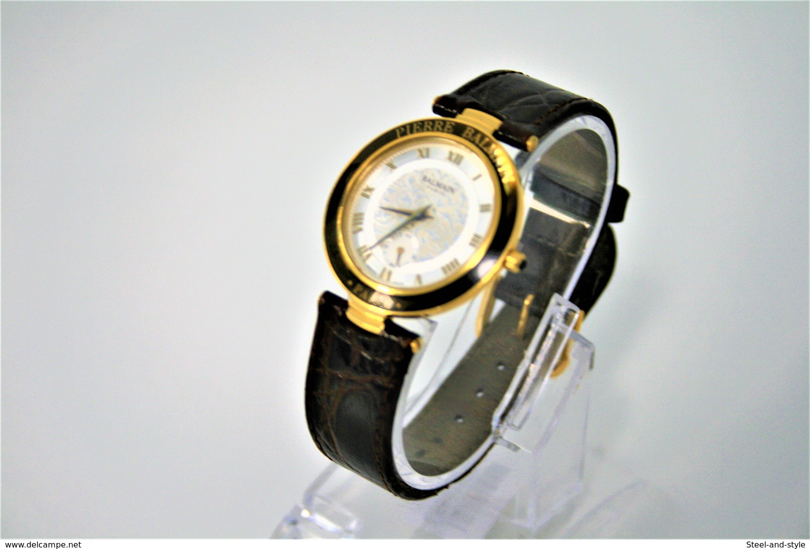 Watches : PIERRE BALMAIN PARIS MEN GOLD PLATED- Original - Swiss Made - Running - Excelent Condition - Horloge: Modern
