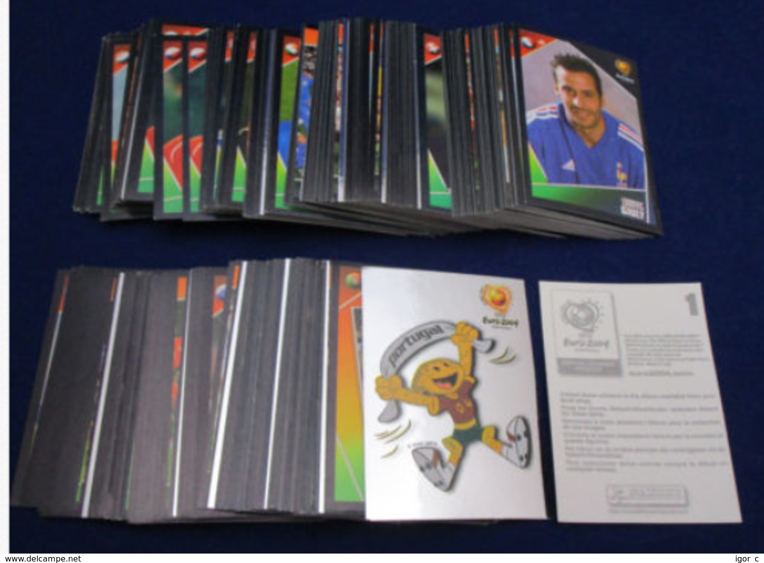 Panini UEFA EURO 2004 Football Soccer - COMPLETE SET 334 STICKERS - BLACK BACK SIDE - Sonstige & Ohne Zuordnung