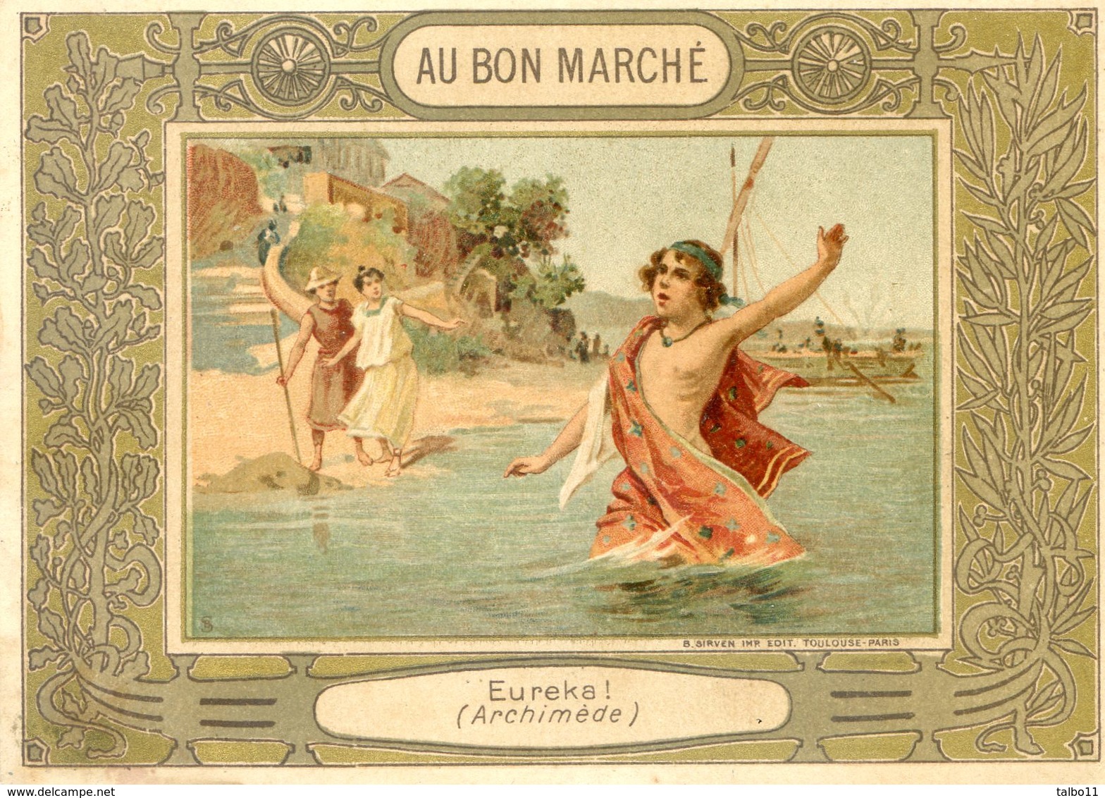 Lot De 5 Chromos - Au Bon Marché , Maison Boucicaut - Eureka, Chevalier Assas, Brennus, Daumesnil, Bataille Fontenoy - Au Bon Marché