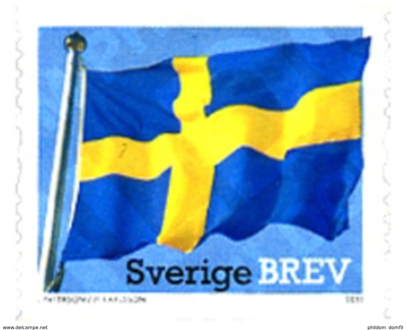 Ref. 259507 * MNH * - SWEDEN. 2011. NATIONAL FLAG . BANDERA NACIONAL - Other & Unclassified