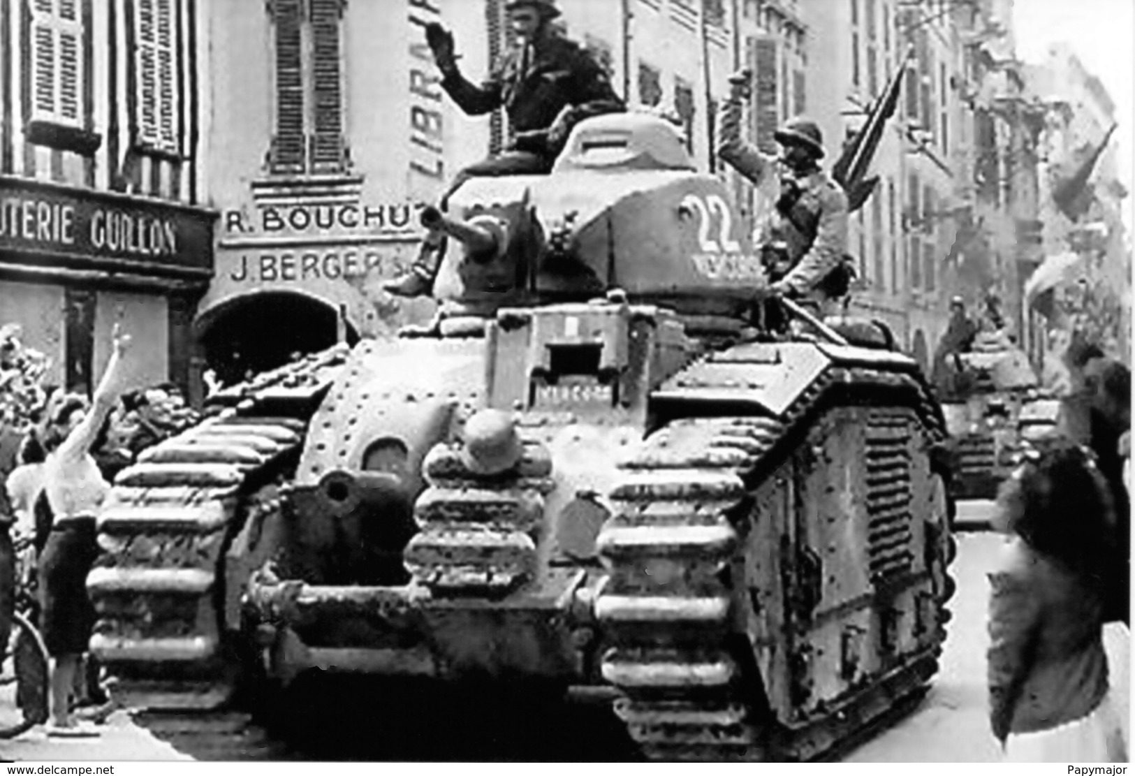 WW2 -  Char B1 Bis Des Forces Françaises De L'intérieur (FFI) - 1939-45