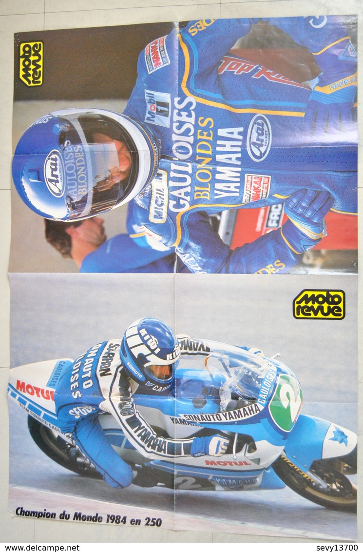 Poster Moto Christian Sarron Champion Du Monde 250 - Moto Revue - Affiches