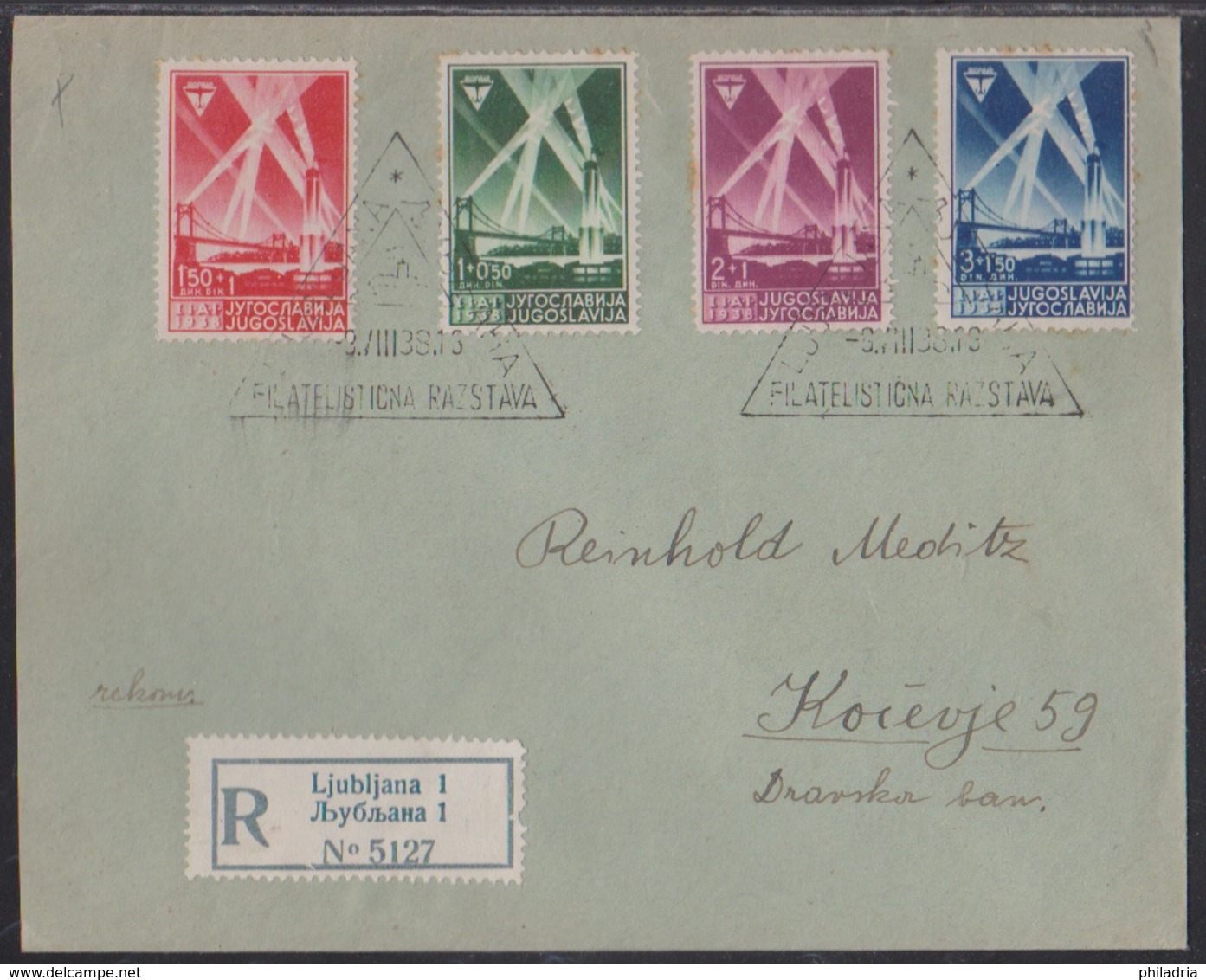 Ljubljana Philatelic Exhibition, 1939, Commemorative Cancellation - Covers & Documents