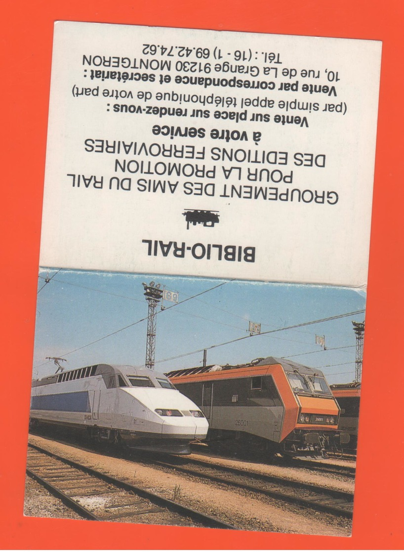 ET/A/ CALENDIER 1989  BIBLIO RAIL TGV T G V A SYBIC L AVENIR DE LA SNCF S N C F - Petit Format : 1981-90