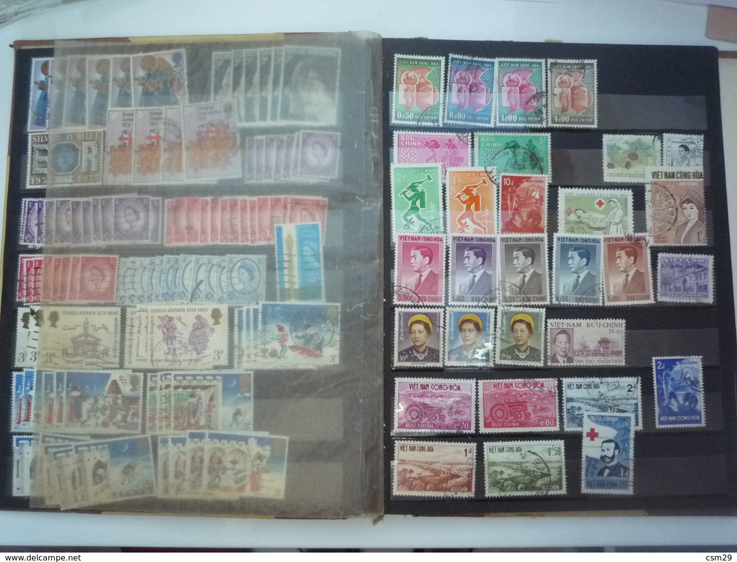 Dans un carton, Classeurs Timbres Monde, France, Colonies Françaises des milliers - Lettres - A voir - 99 scans