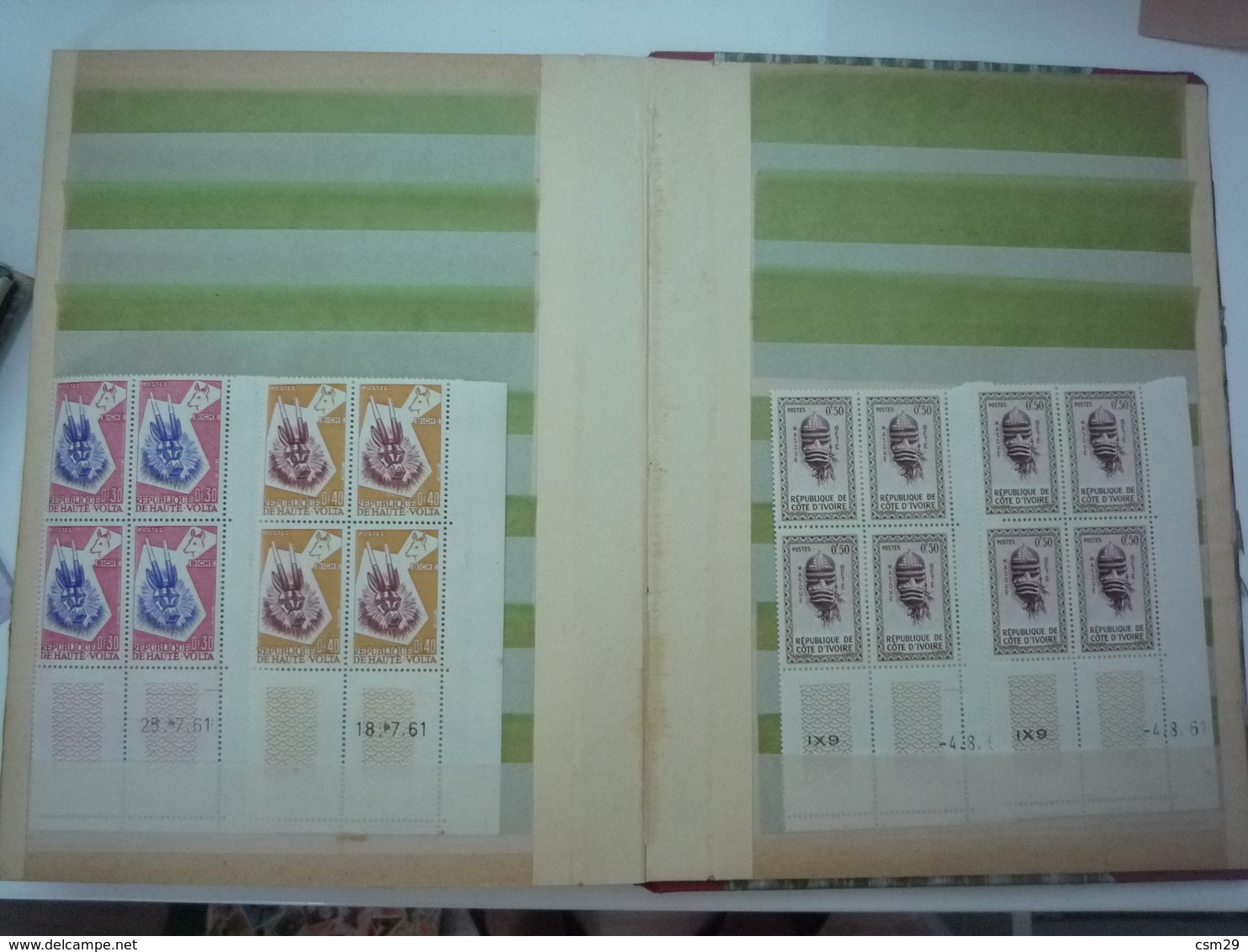 Dans un carton, Classeurs Timbres Monde, France, Colonies Françaises des milliers - Lettres - A voir - 99 scans