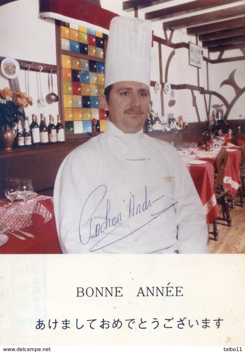 Restaurant Pachon - Carte De Bonne Annee 1983 - Dédicasse - Restaurantes