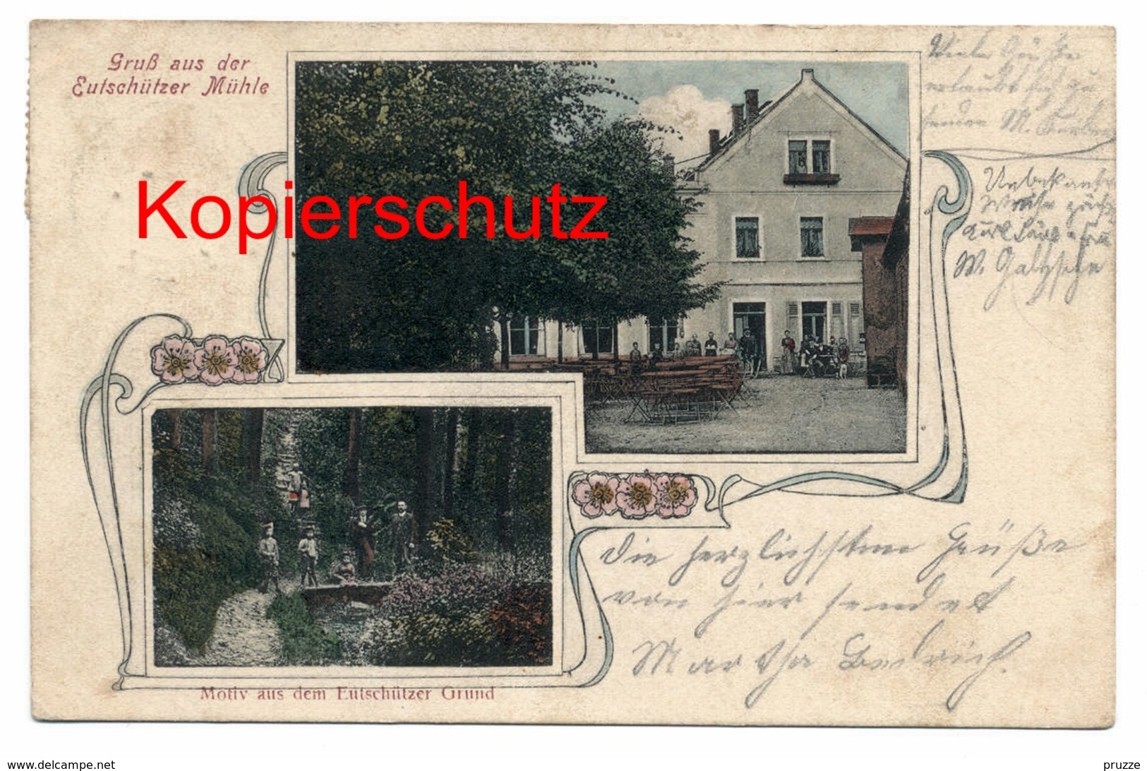 Bannewitz 1907, Eutschützer Mühle - Nach Bautzen - Bannewitz