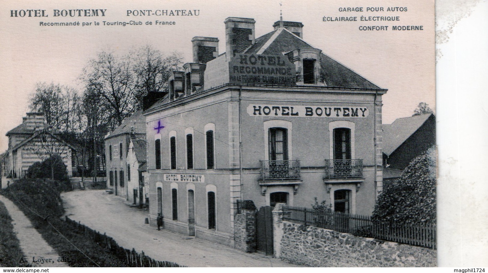 Ctrique  Confort Moderne44)--hotel Boutemy.- Pont-chateau (garage Pour Autos èclairage èlèctrique Confort Moderne) - Pontchâteau