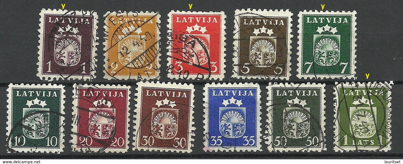 LETTLAND Latvia 1940 Michel 281 - 291 Incl 281 Y O Some Signed! - Lettland