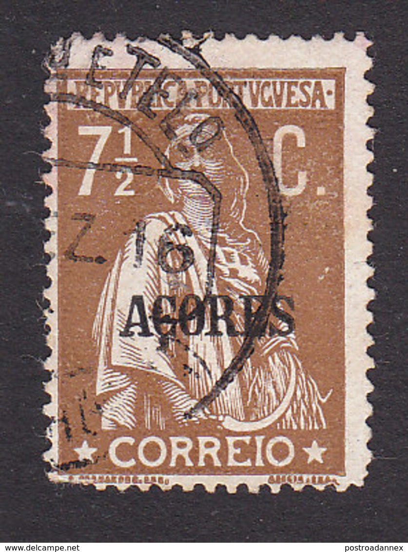 Azores, Scott #176, Used, Ceres Overprinted, Issued 1912 - Açores