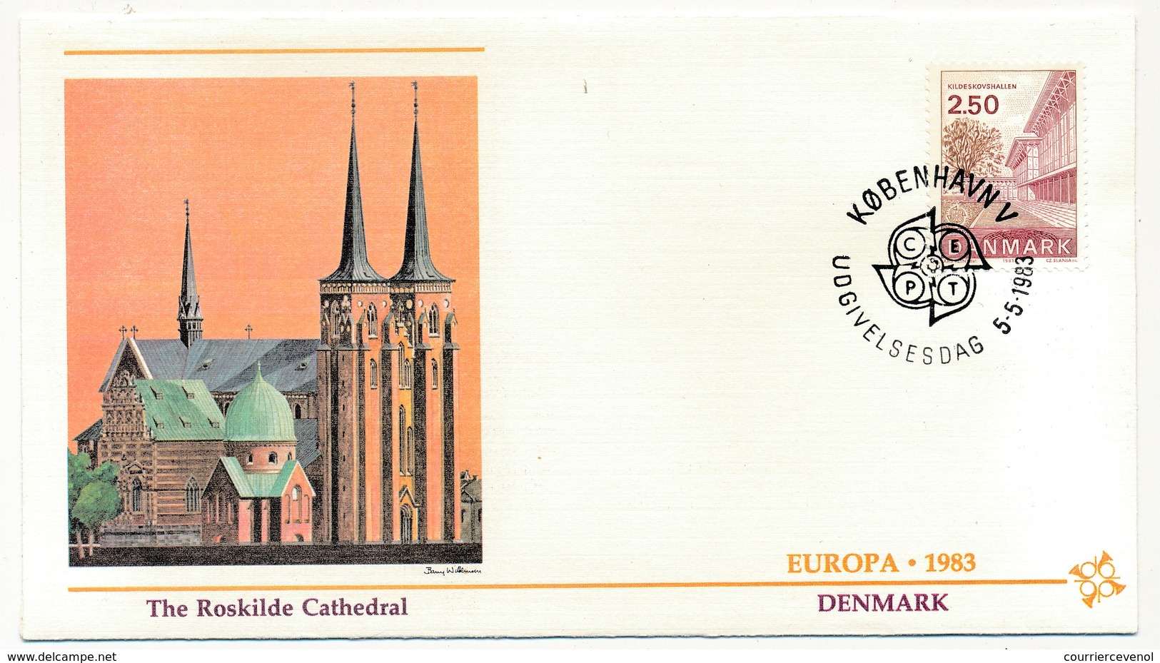 DANEMARK => 2 Enveloppes FDC - EUROPA 1983 - Premier Jour - 5/05/1983 - FDC