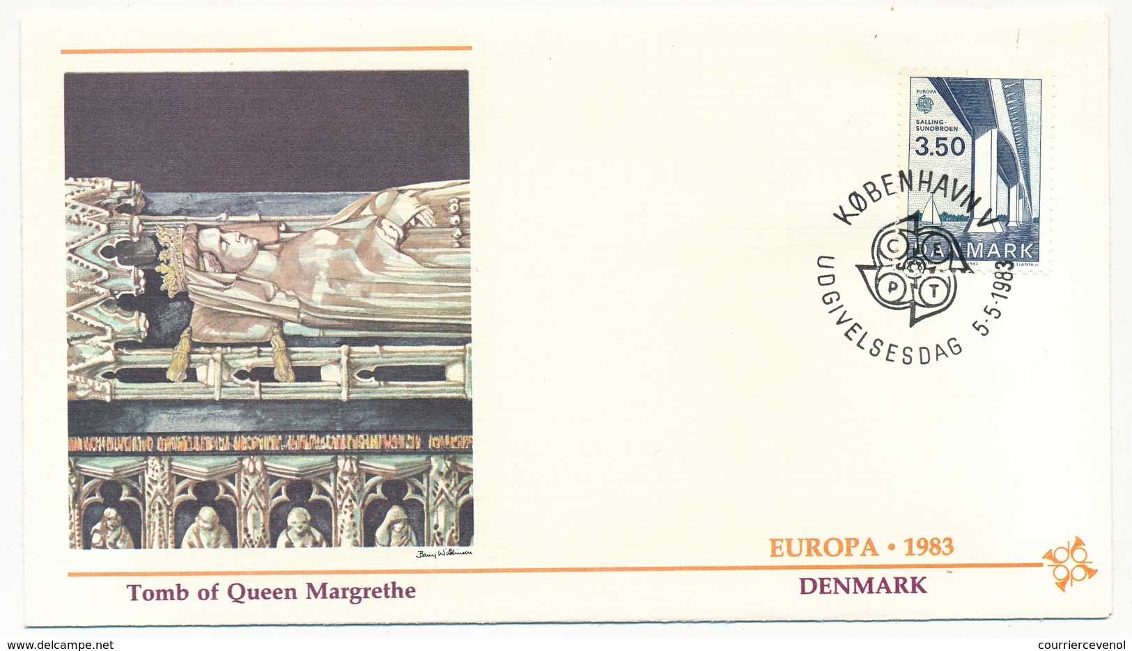 DANEMARK => 2 Enveloppes FDC - EUROPA 1983 - Premier Jour - 5/05/1983 - FDC