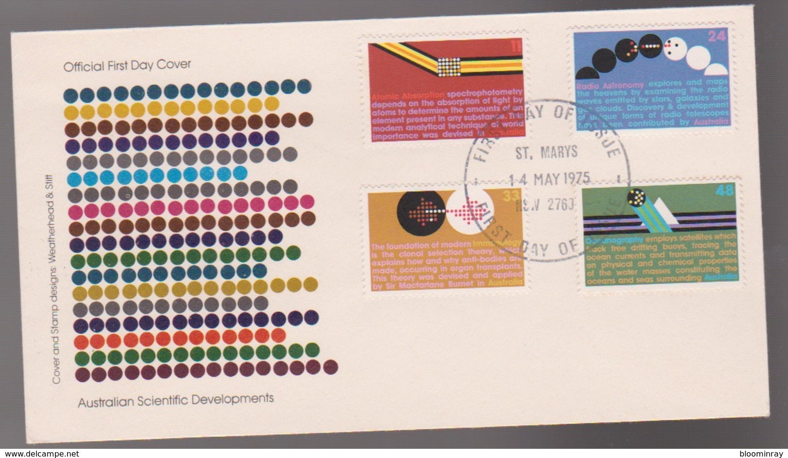 1975 Australia Scientific Developments Unused FDC - FDC