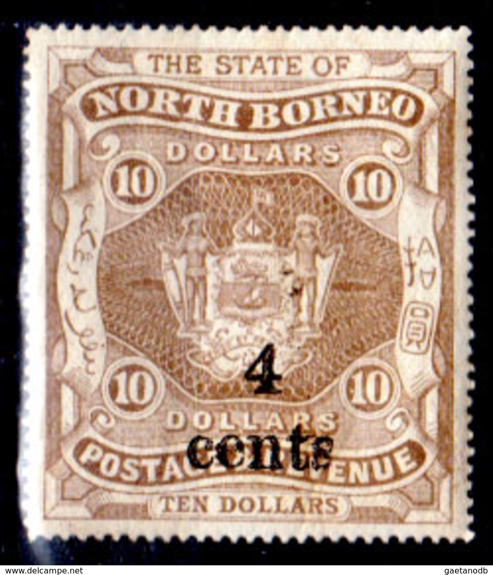 Borneo-del-Nord-073 - Emissione 1899 - Y&T N.109 (+) Hinged - Senza Difetti Occulti. - Bornéo Du Nord (...-1963)