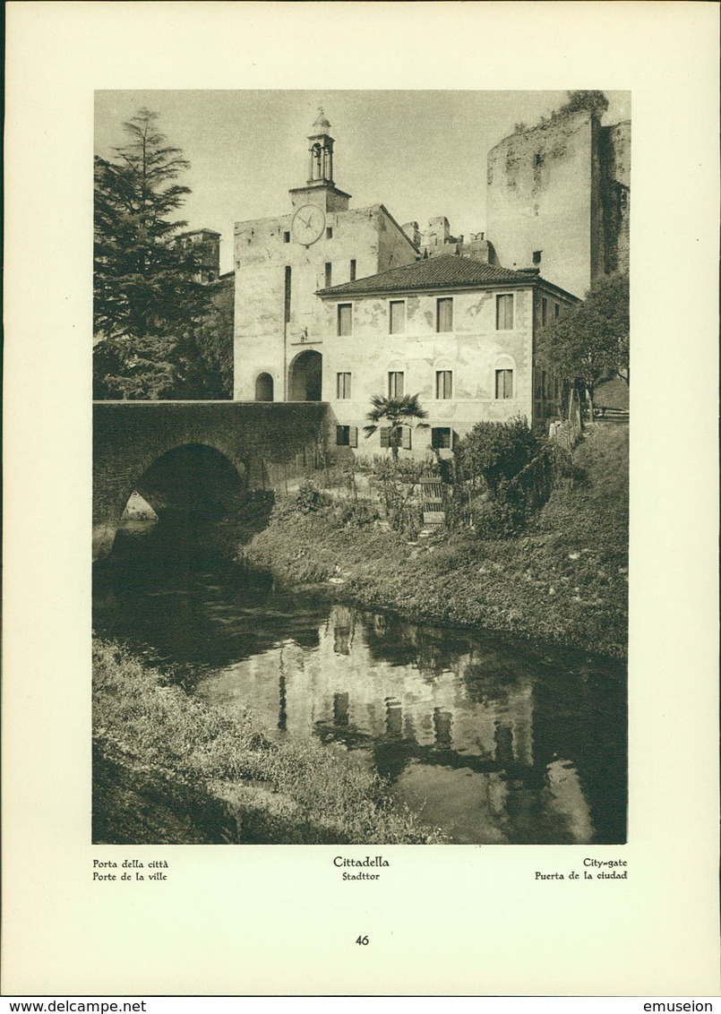 Kupfertiefdruck : Cittadella - Stadttor - Castelfranco - Veneto - Prints & Engravings